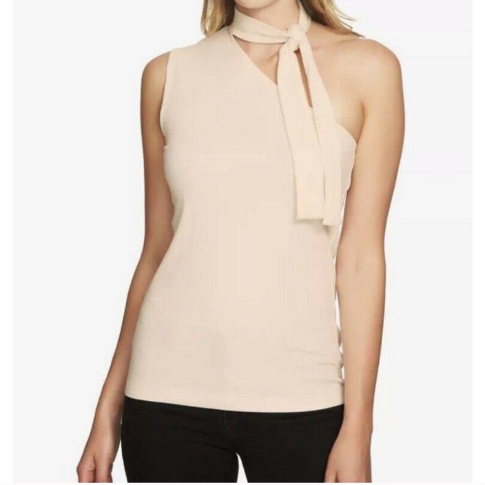 1 State “The Artist” Shadow Pink One Shoulder top